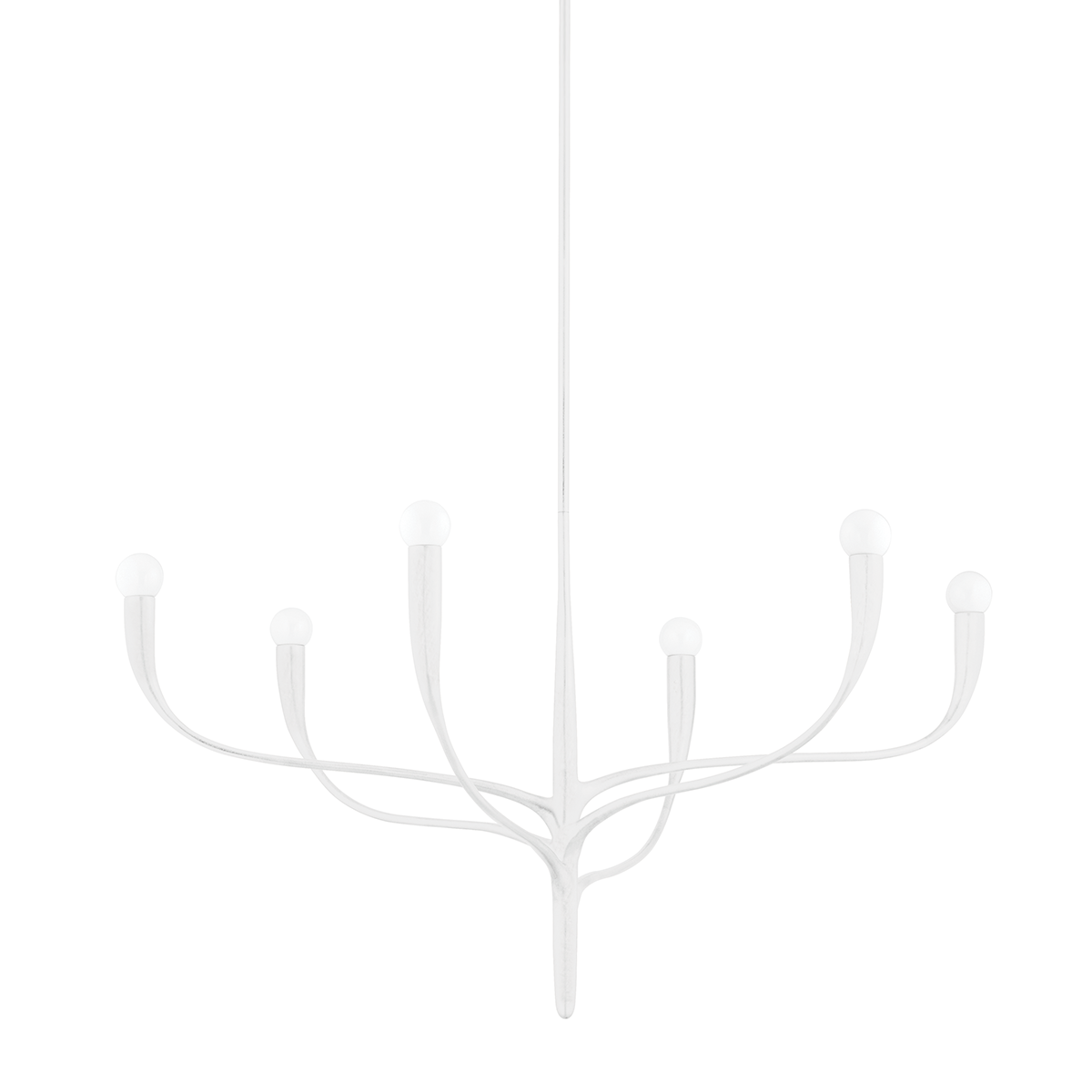 Labra Chandelier with White Plaster Finish