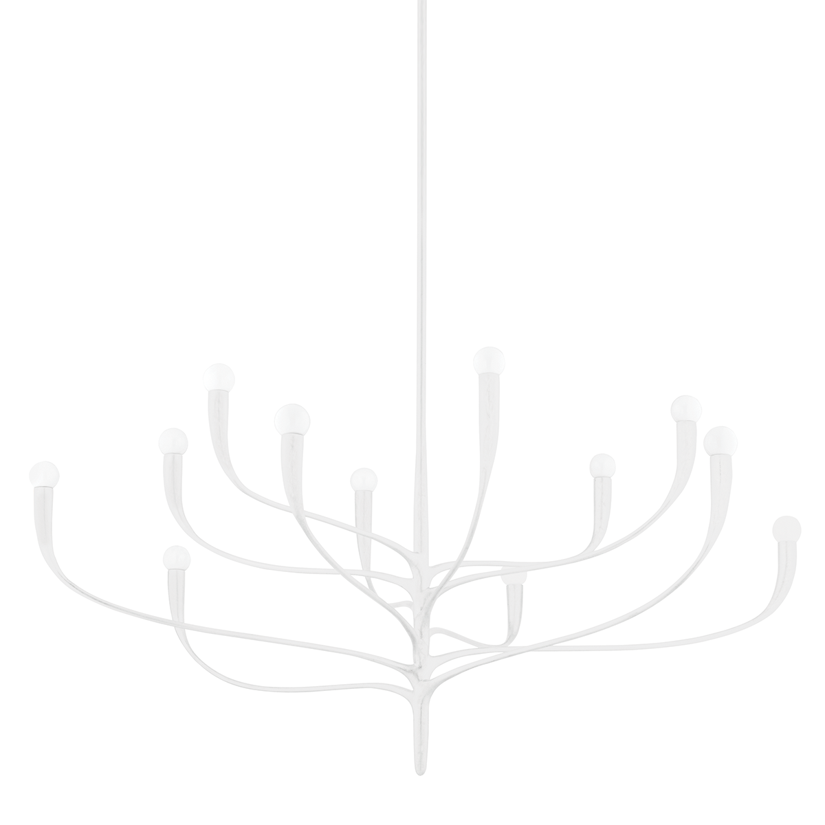 Labra Chandelier with White Plaster Finish