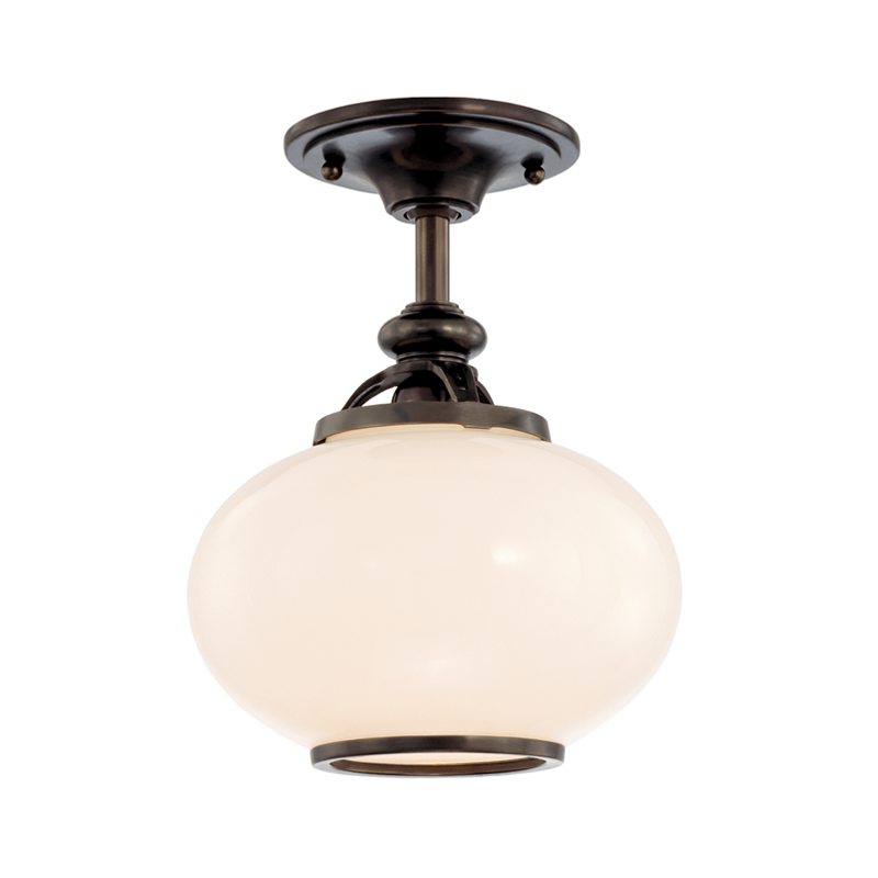 Canton Semi Flush with Old Bronze Finish