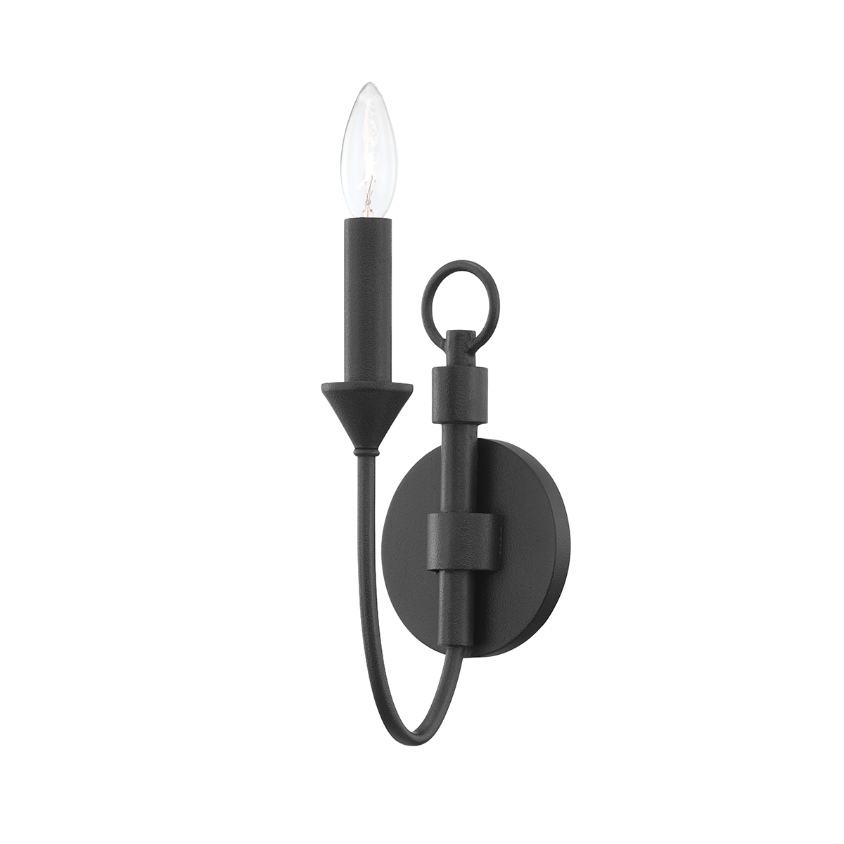 Cate Wall Sconce with FORGED IRON Finish