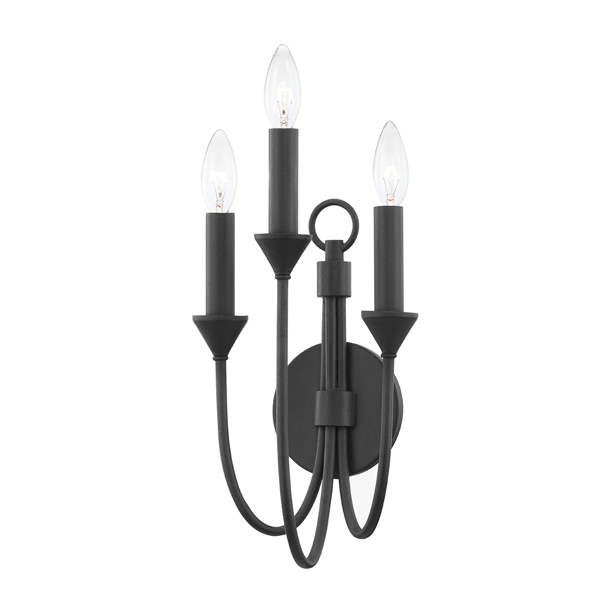 Cate Wall Sconce with FORGED IRON Finish