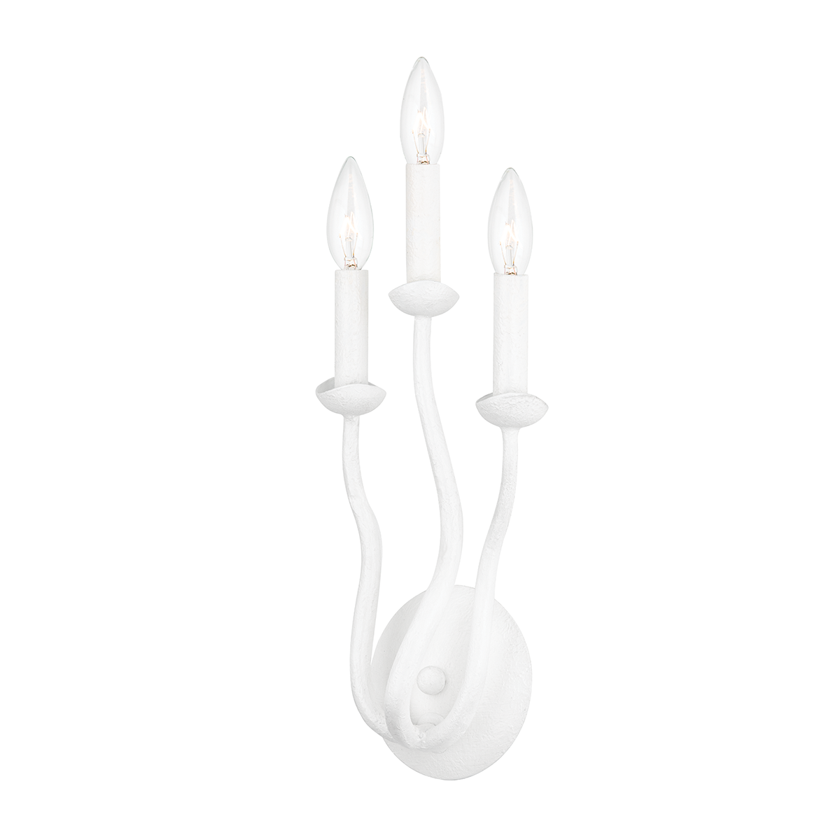 Reign Wall Sconce with GESSO WHITE Finish
