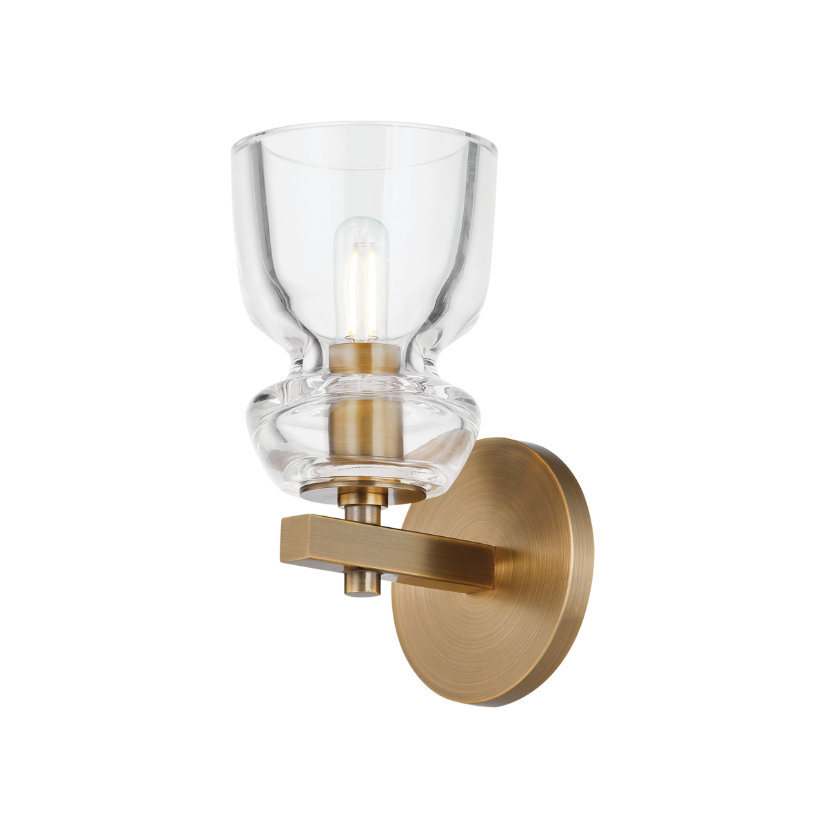Trey Wall Sconce with PATINA BRASS Finish
