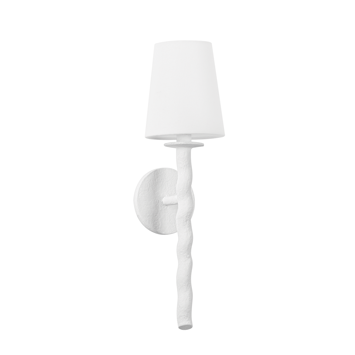 ALVARO Wall Sconce with GESSO WHITE Finish