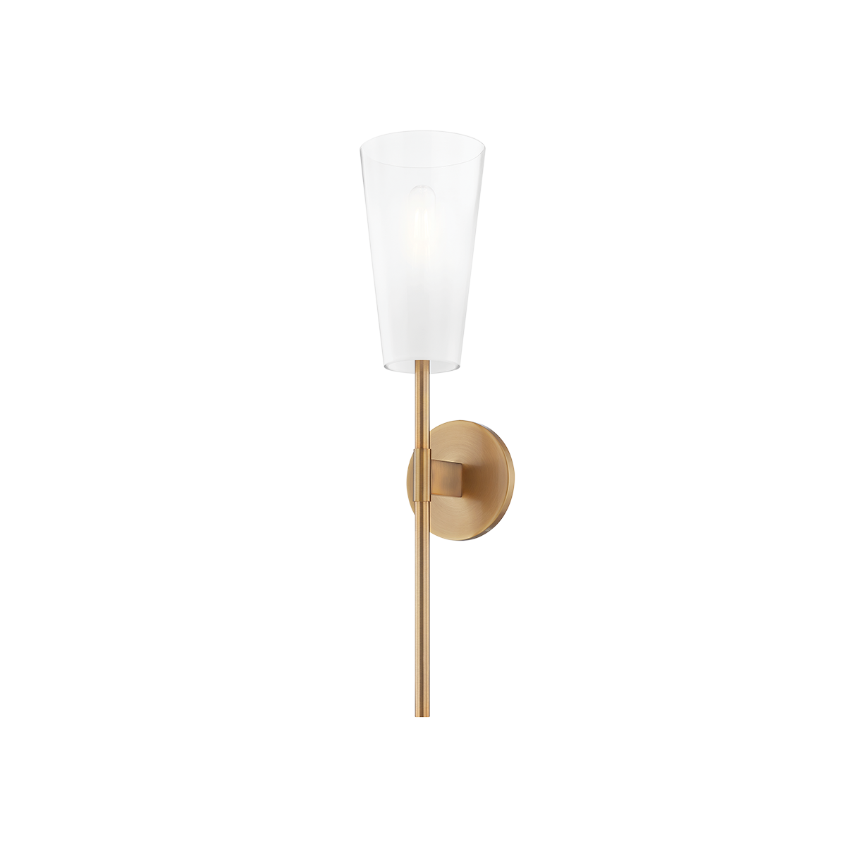 CAMARILLO Wall Sconce with PATINA BRASS Finish