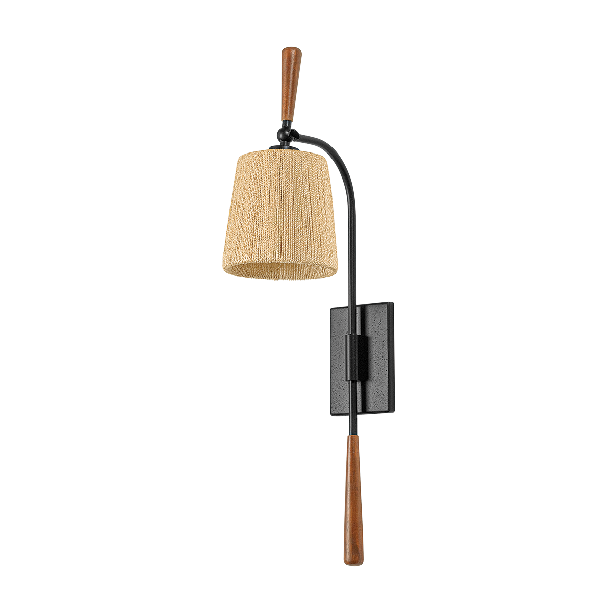 HARLYN Wall Sconce with TEXTURED BLACK Finish
