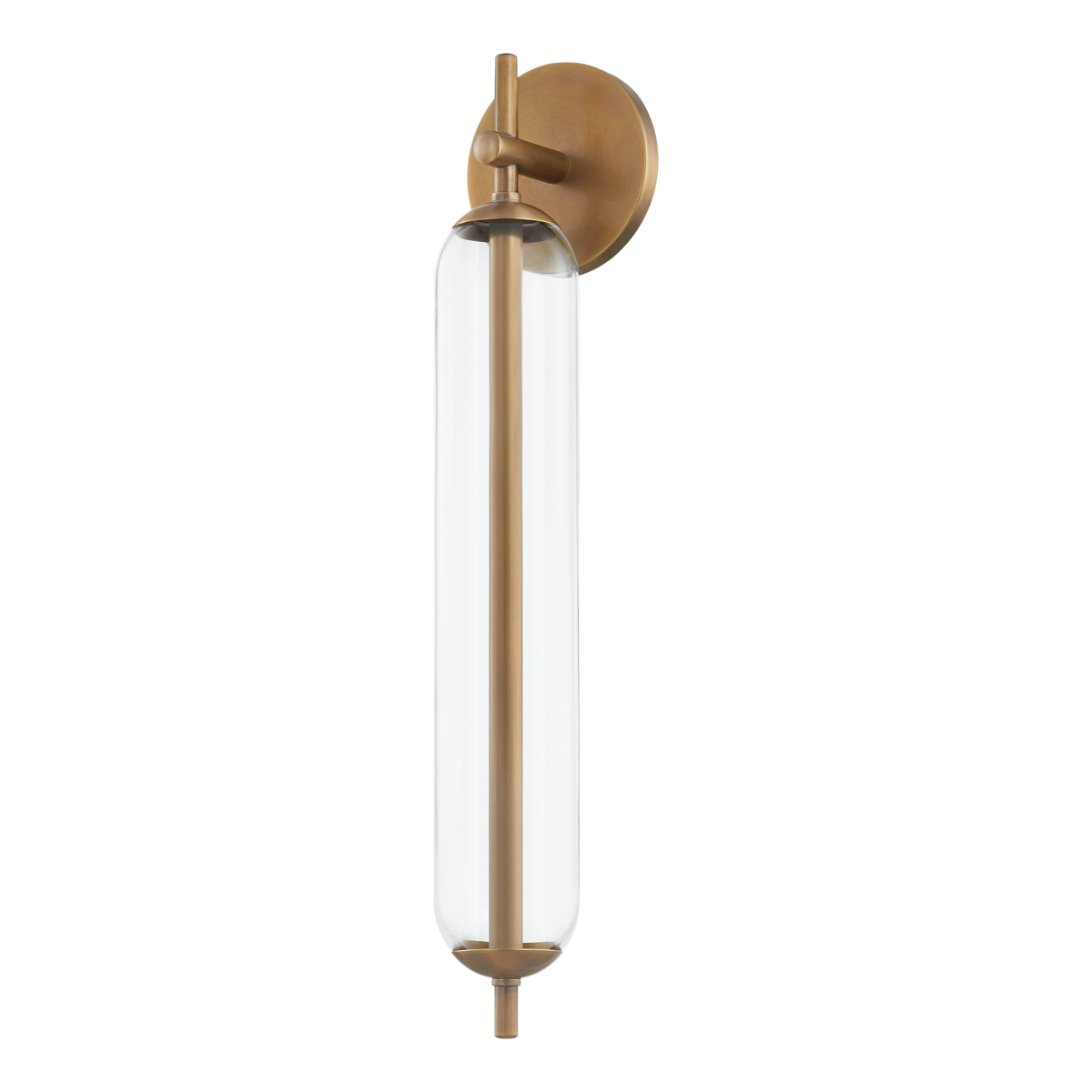BLAZE EXTERIOR WALL SCONCE with PATINA BRASS Finish