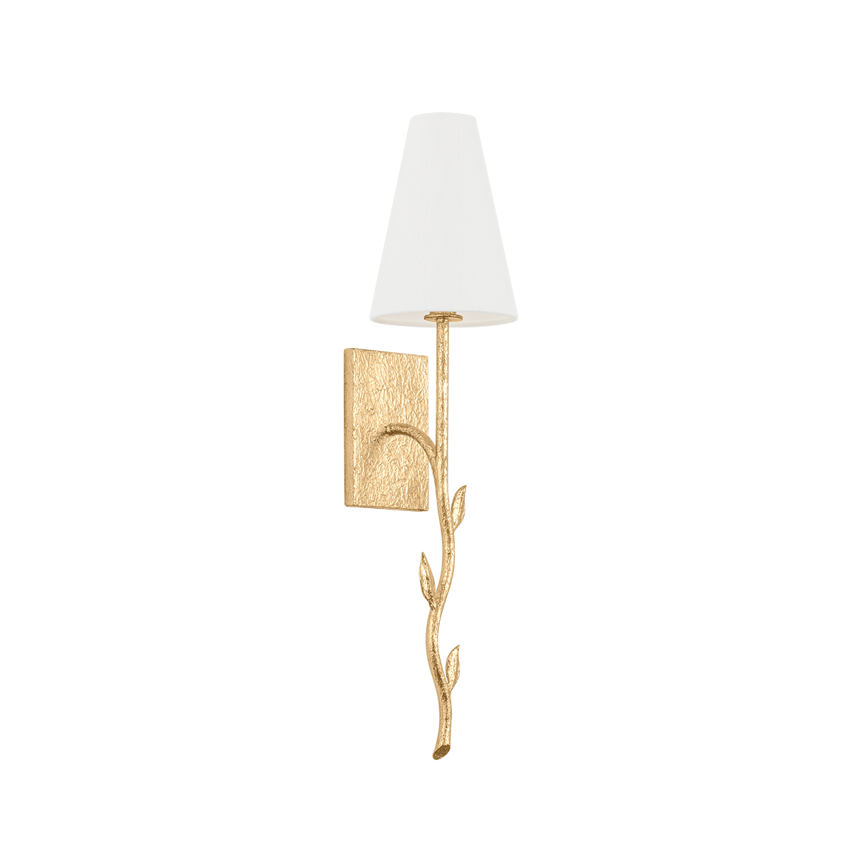 ELWYN Wall Sconce with VINTAGE GOLD LEAF Finish