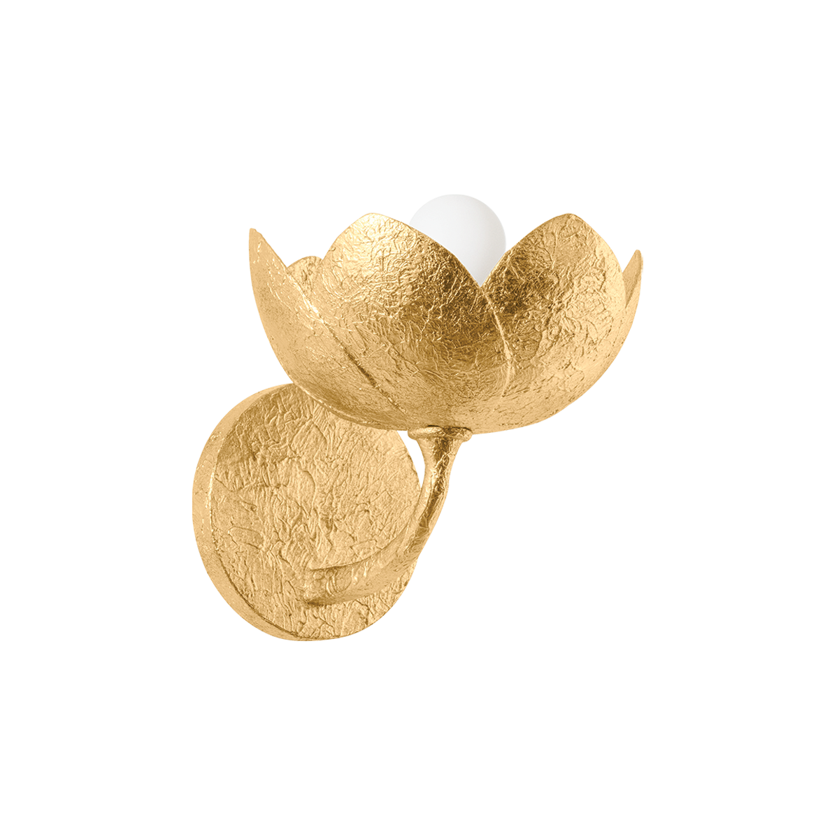 ARCATA Wall Sconce with VINTAGE GOLD LEAF Finish