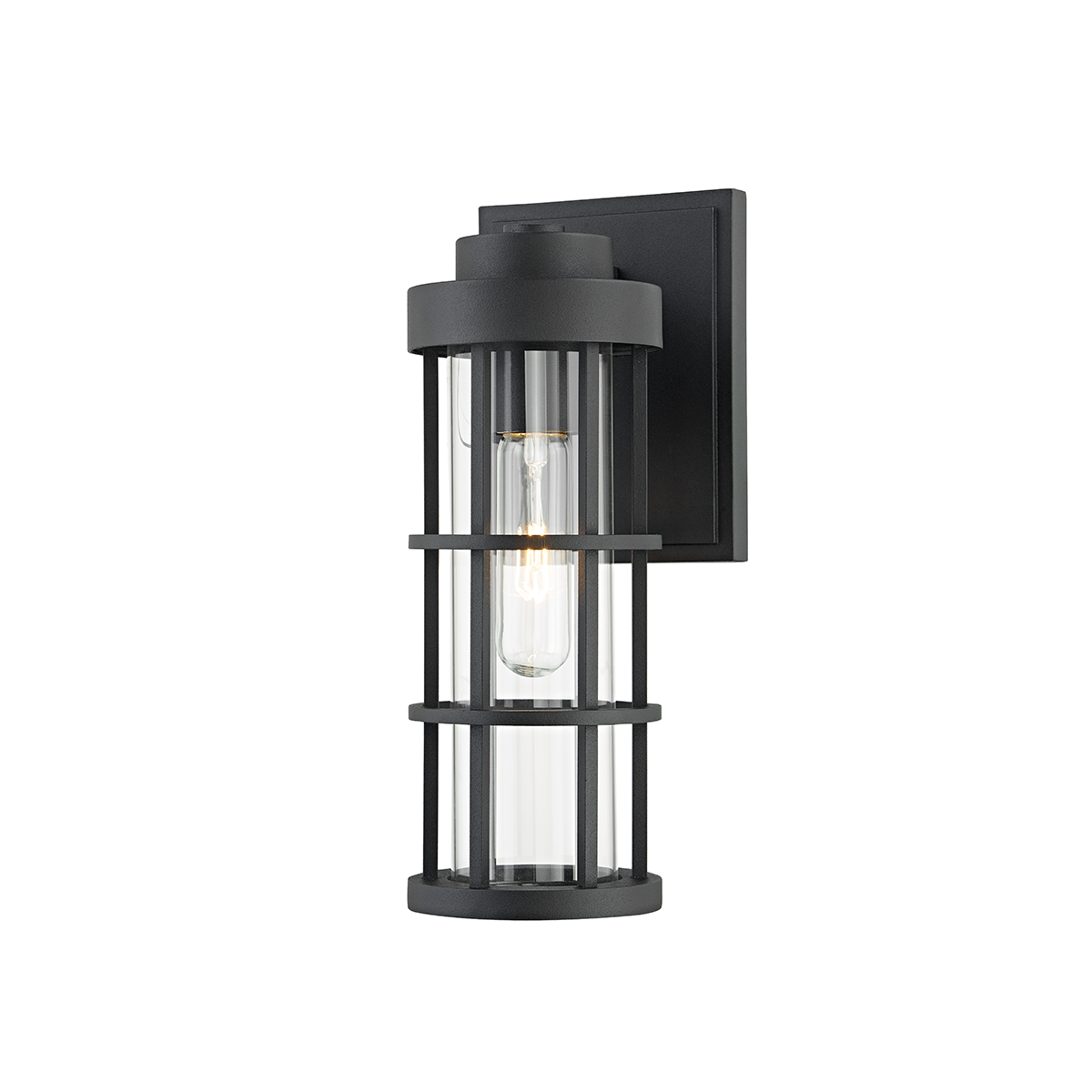 Mesa Wall Sconce with TEXTURED BLACK Finish