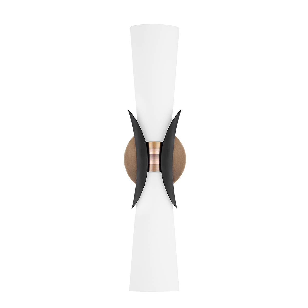 Muncie Wall Sconce with PATINA BRASS/SOFT BLACK Finish