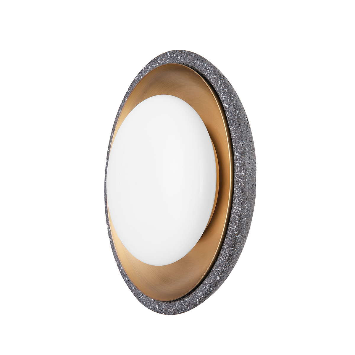 ROCKLIN Wall Sconce with PATINA BRASS Finish