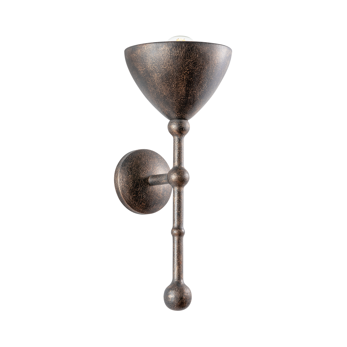 VISHAL Wall Sconce with BLACK PATINA GOLD Finish
