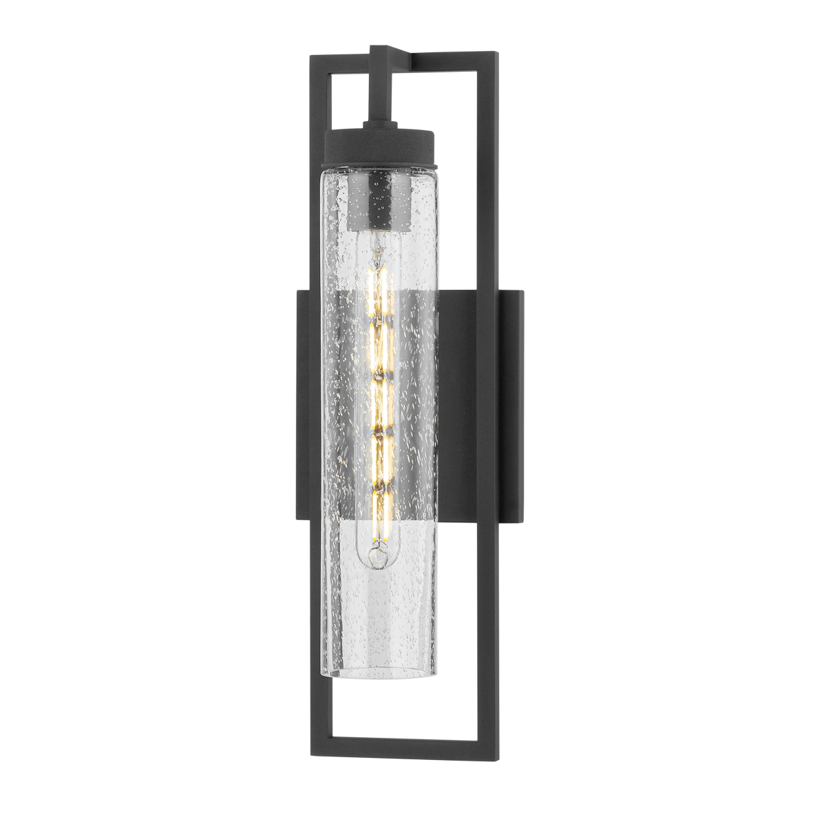 CHESTER EXTERIOR WALL SCONCE with TEXTURED BLACK Finish