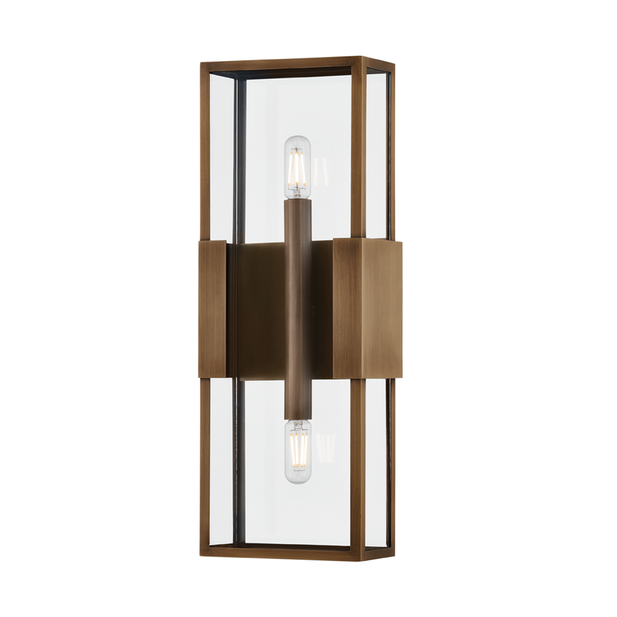SANTA CLARA EXTERIOR WALL SCONCE with PATINA BRASS Finish