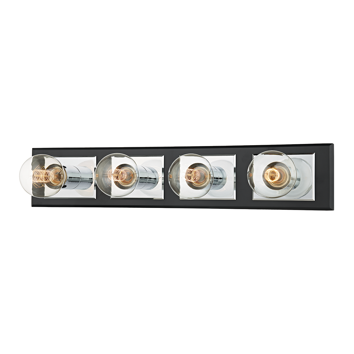 Runyan Bath and Vanity with Polished Chrome/soft Black Finish