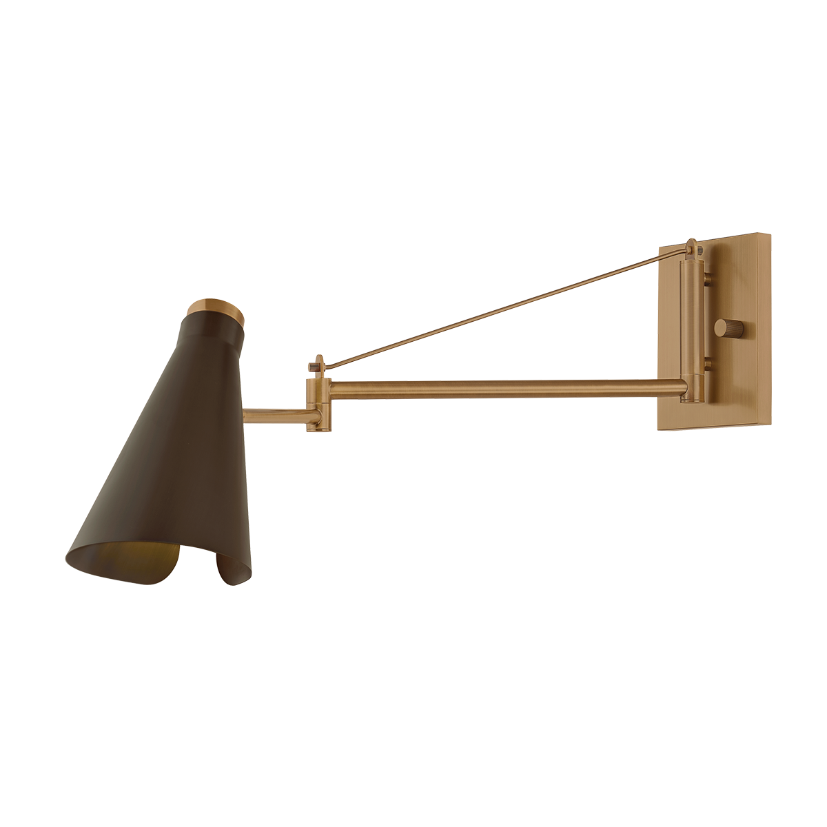 ANDERSEN Wall Sconce with PATINA BRASS/BRONZE Finish
