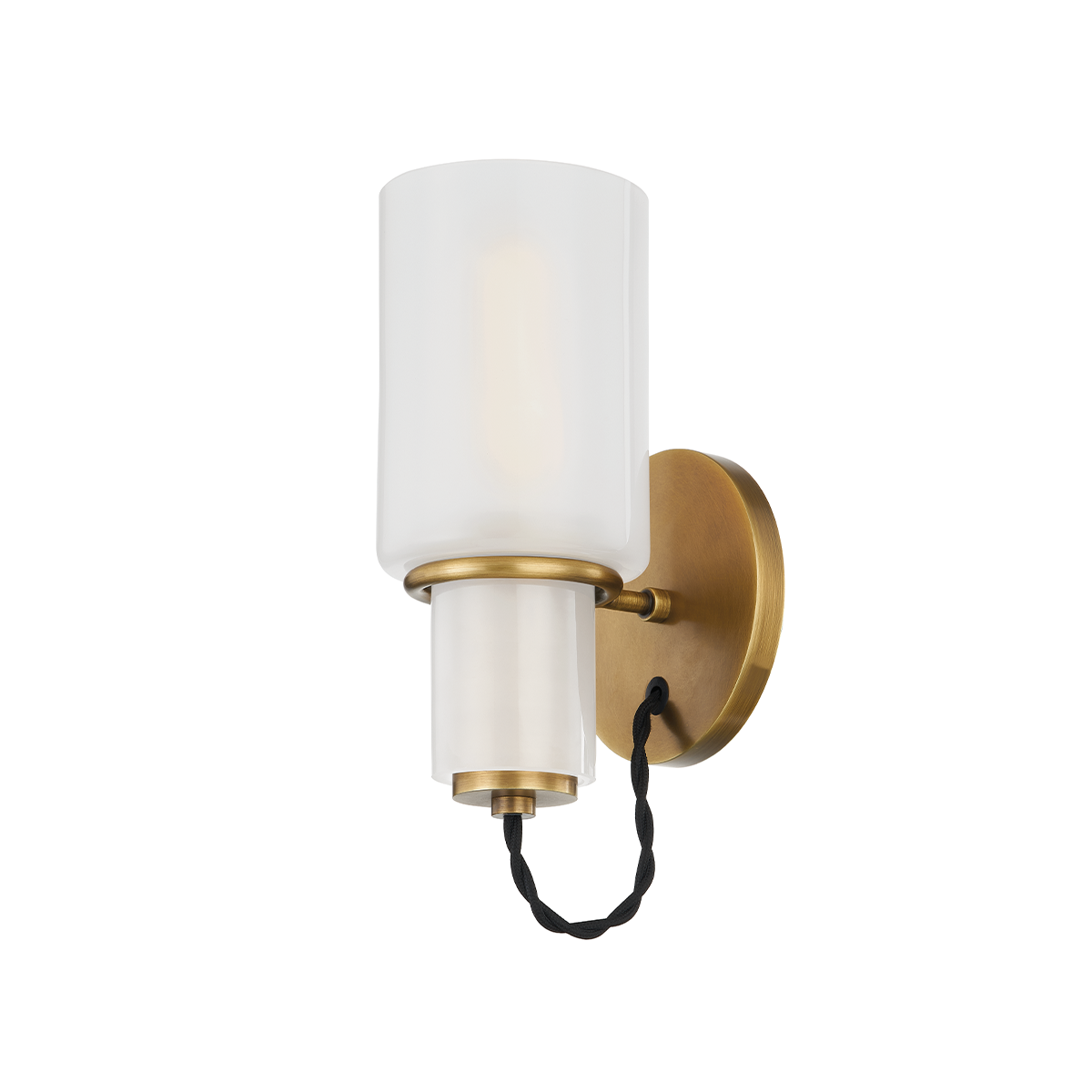 LINCOLN Wall Sconce with PATINA BRASS Finish