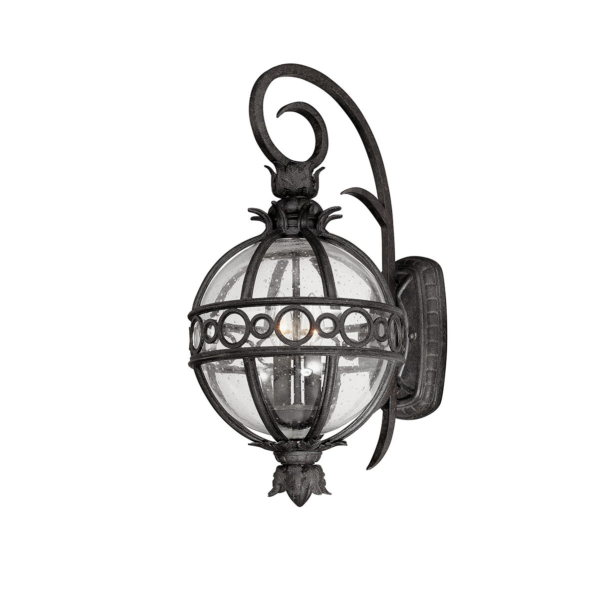 Campanile Wall Sconce with FRENCH IRON Finish