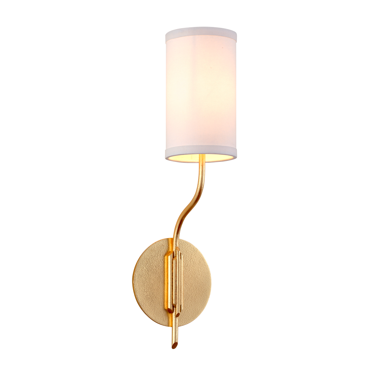 Juniper Wall Sconce with TEXTURED GOLD LEAF Finish