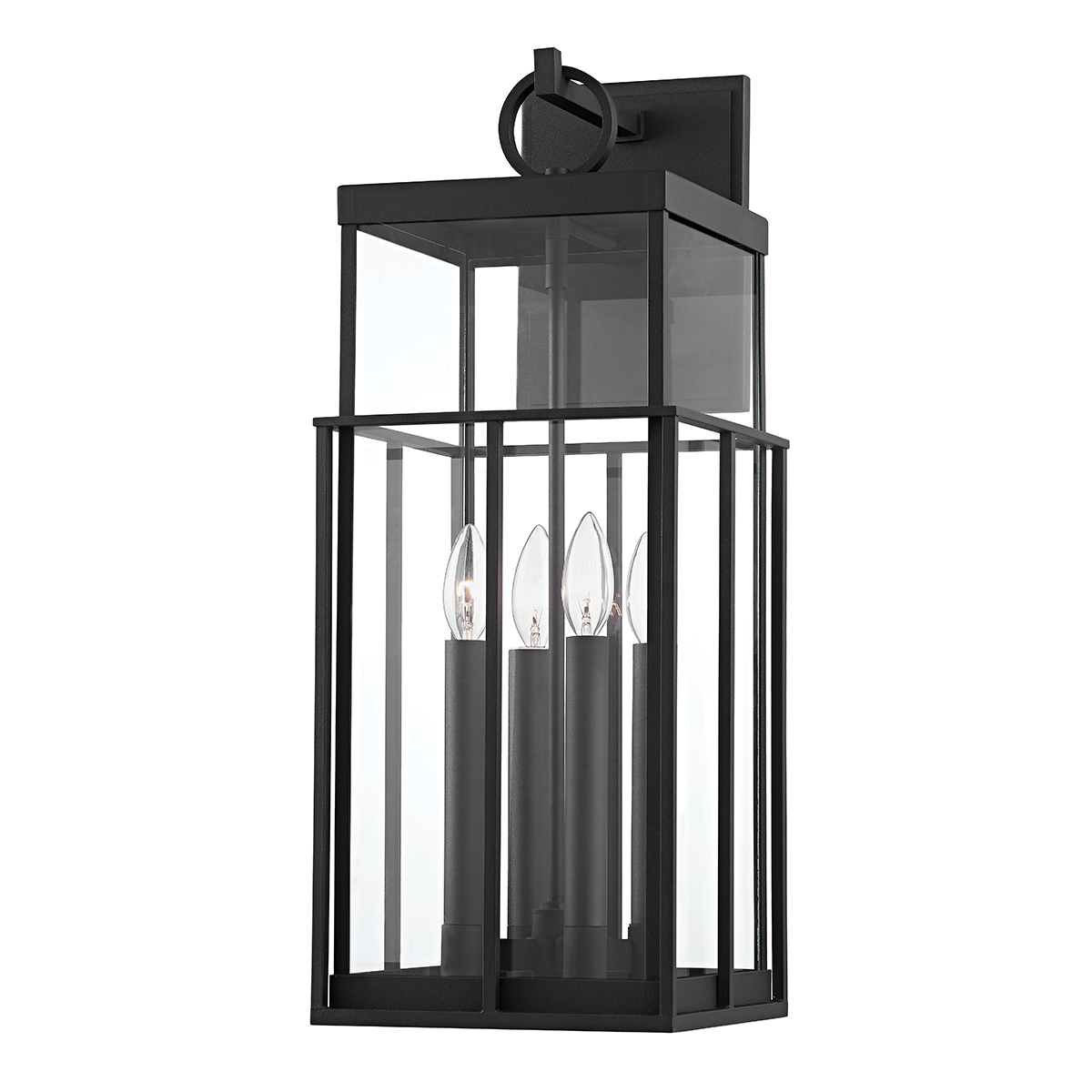Longport Wall Sconce with TEXTURED BLACK Finish