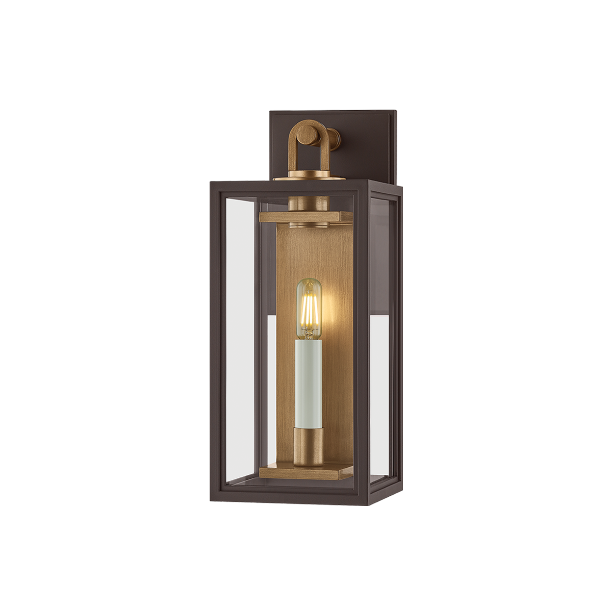 ARNOLD Wall Sconce with PATINA BRASS/TEXTURED BRONZE Finish