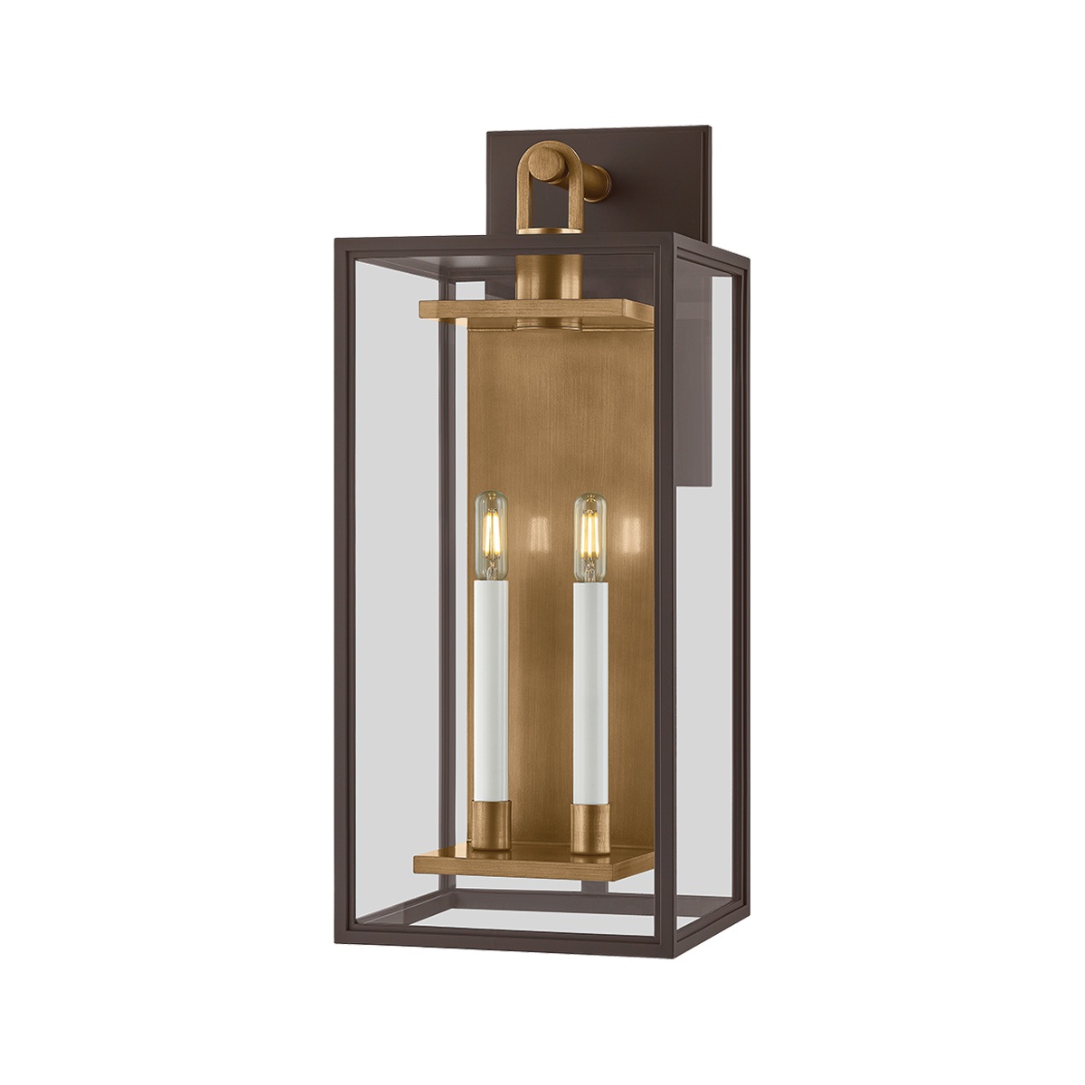ARNOLD Wall Sconce with PATINA BRASS/TEXTURED BRONZE Finish