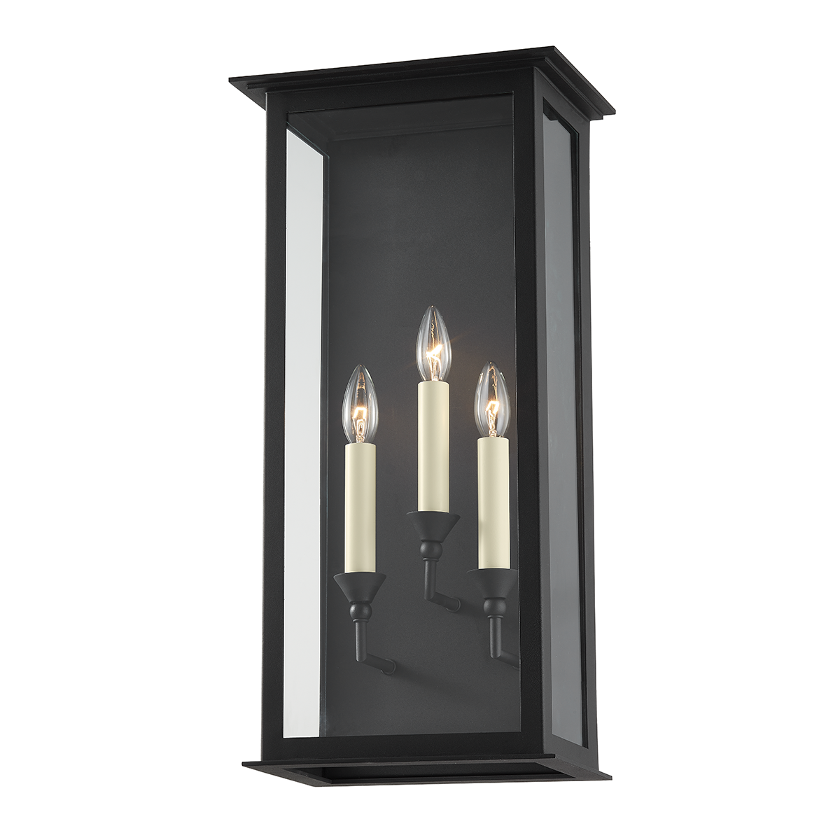 CHAUNCEY Wall Sconce with TEXTURED BLACK Finish