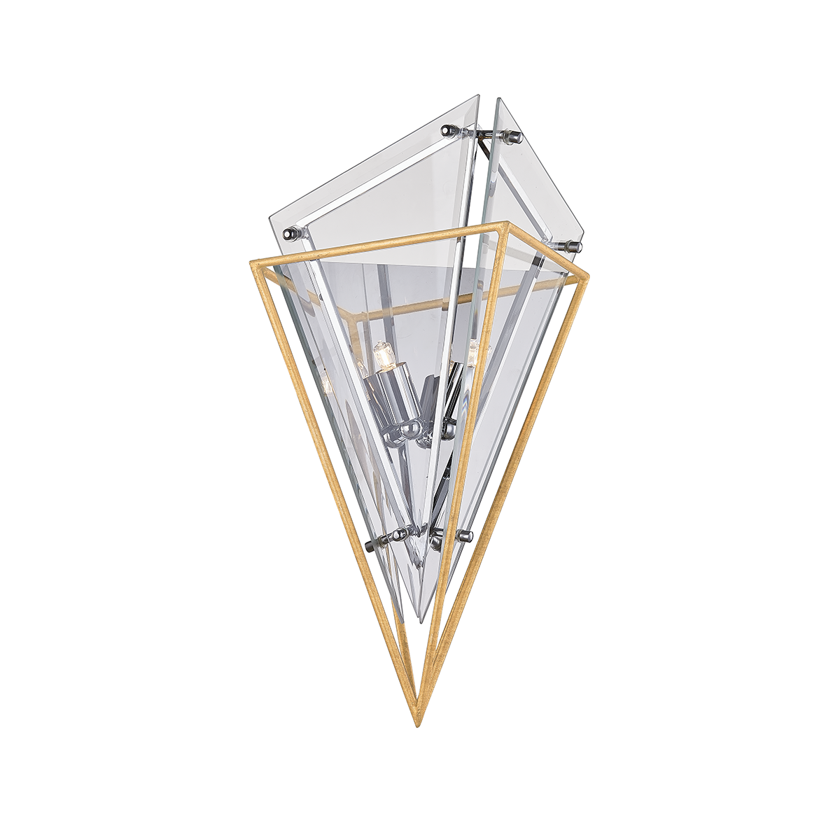 Epic Wall Sconce with Gold Leaf Finish