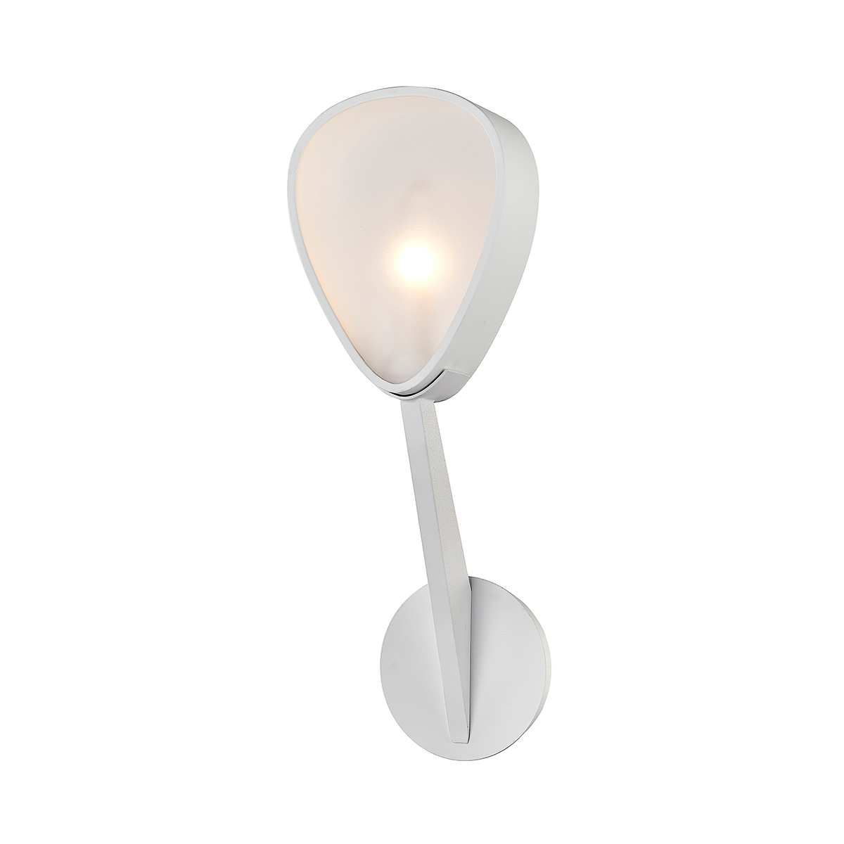 Allisio Wall Sconce with TEXTURED WHITE Finish
