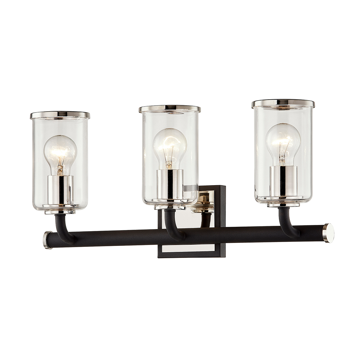 Aeon Bath and Vanity with TEXTURED BLACK & POLISH NICKEL Finish
