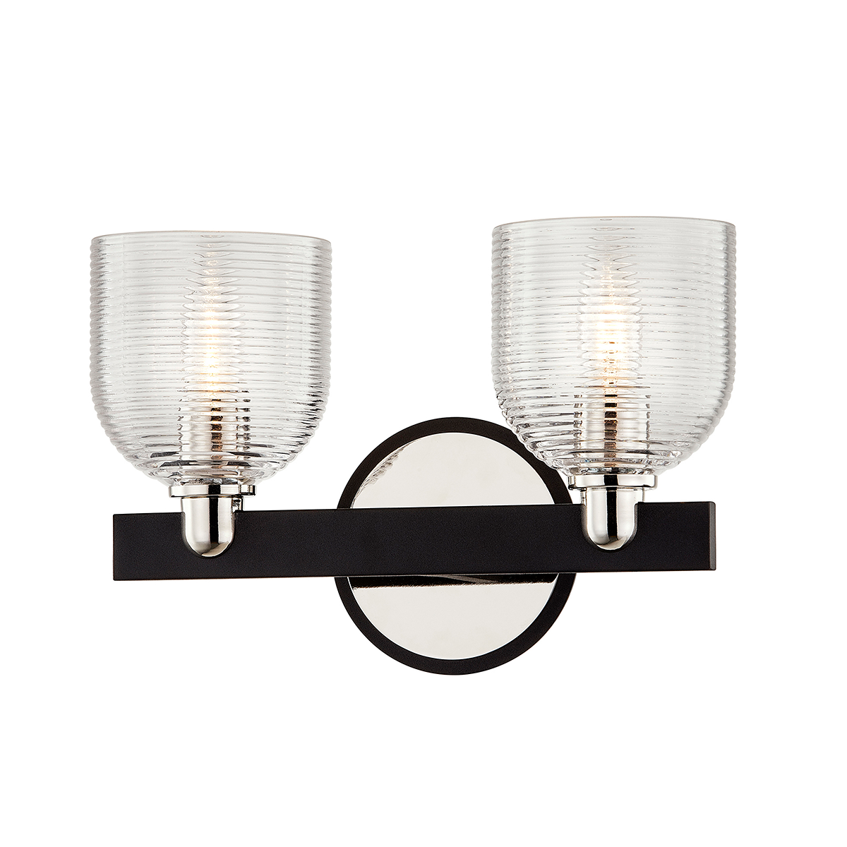 Munich Bath and Vanity with TEXTURED BLACK & POLISH NICKEL Finish