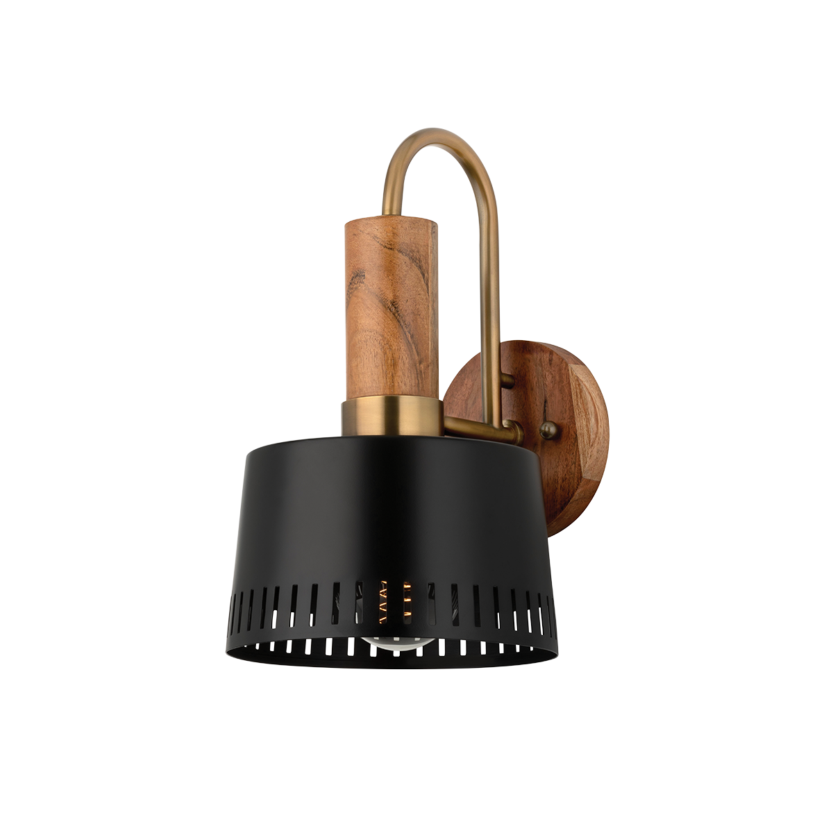 MEMPHIS Wall Sconce with PATINA BRASS Finish