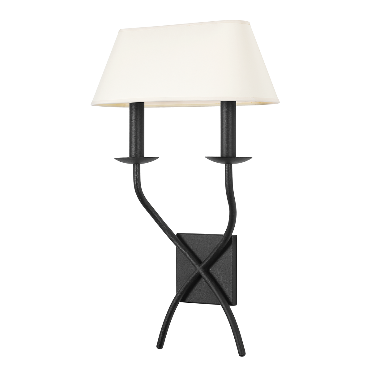 LOMITA Wall Sconce with FORGED IRON Finish