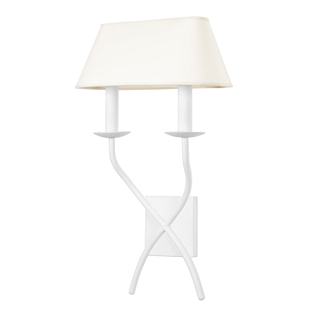LOMITA Wall Sconce with GESSO WHITE Finish