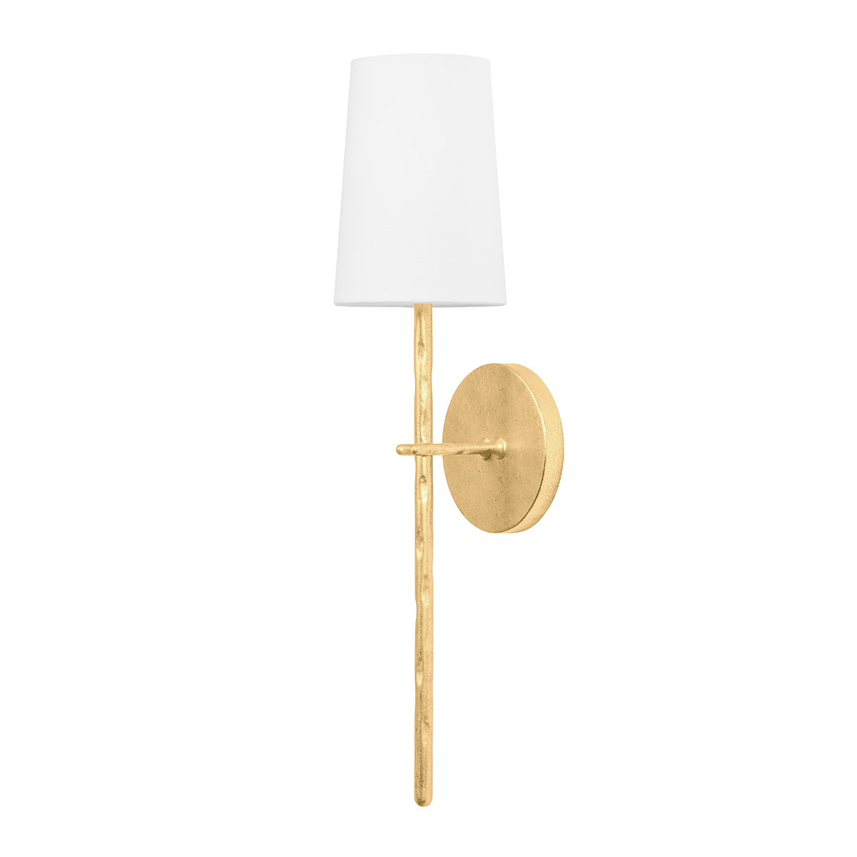 RIVER Wall Sconce with VINTAGE GOLD LEAF Finish