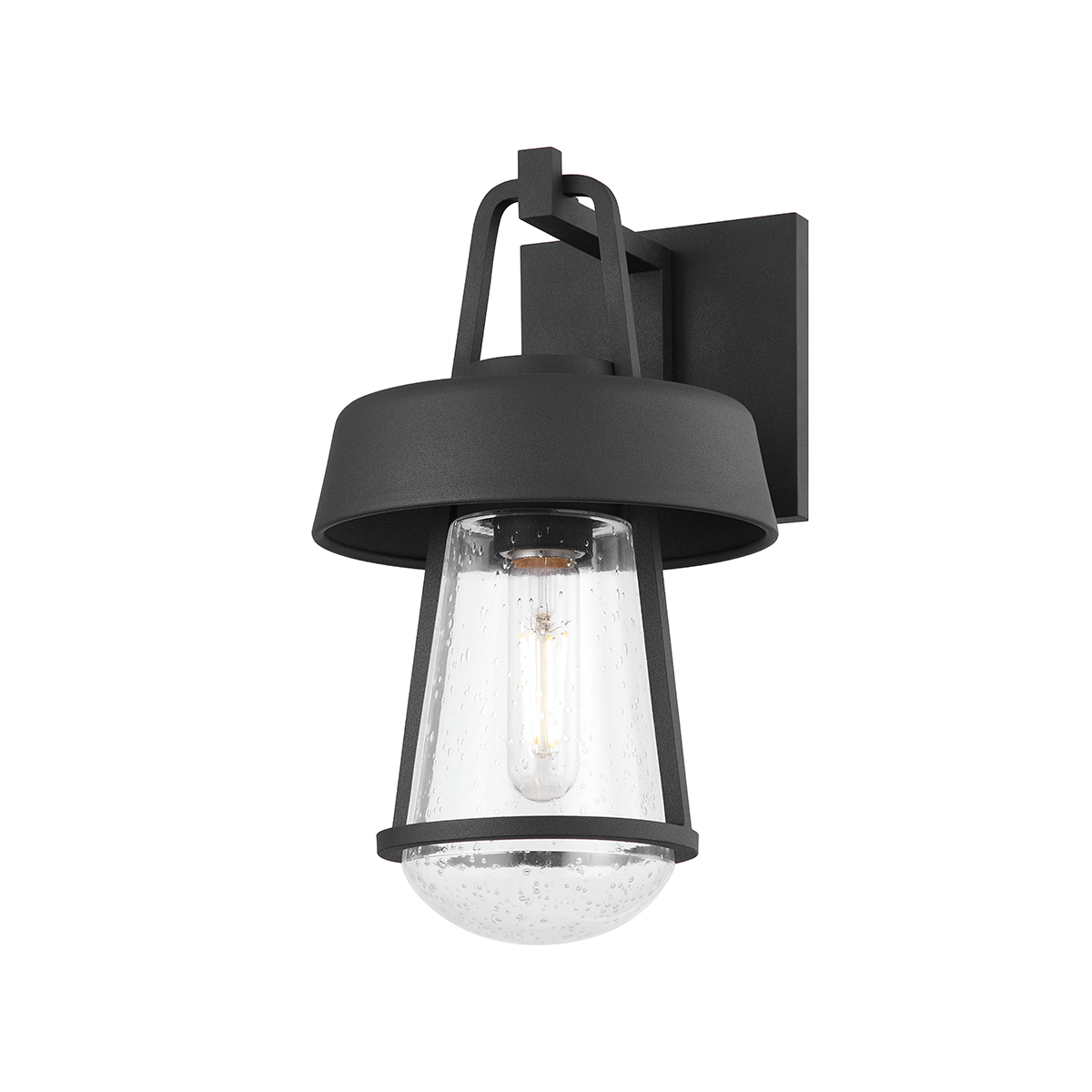 BRADY Wall Sconce with TEXTURED BLACK Finish