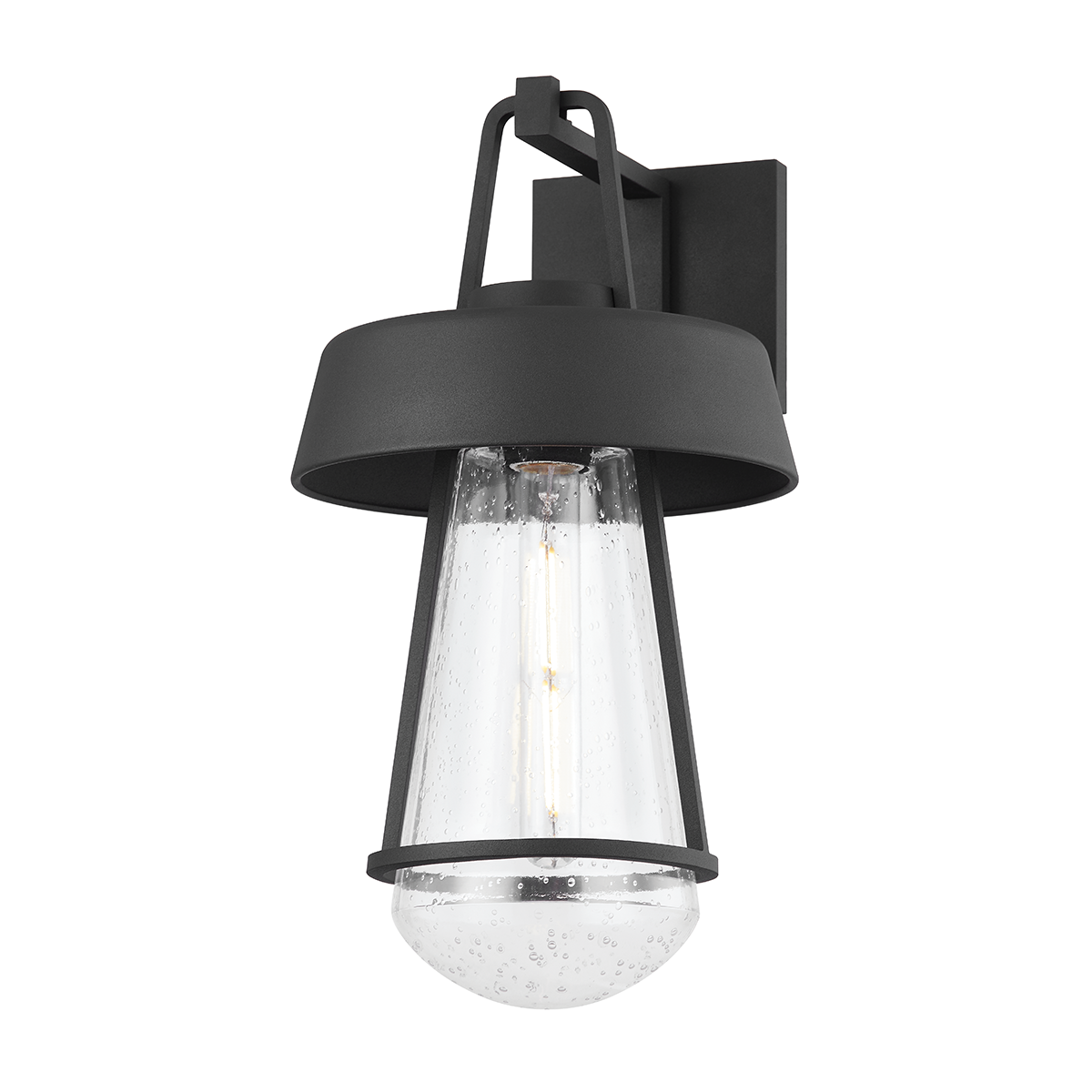 BRADY Wall Sconce with TEXTURED BLACK Finish