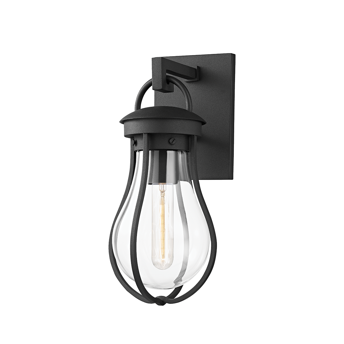 Bowie Wall Sconce with TEXTURED BLACK Finish