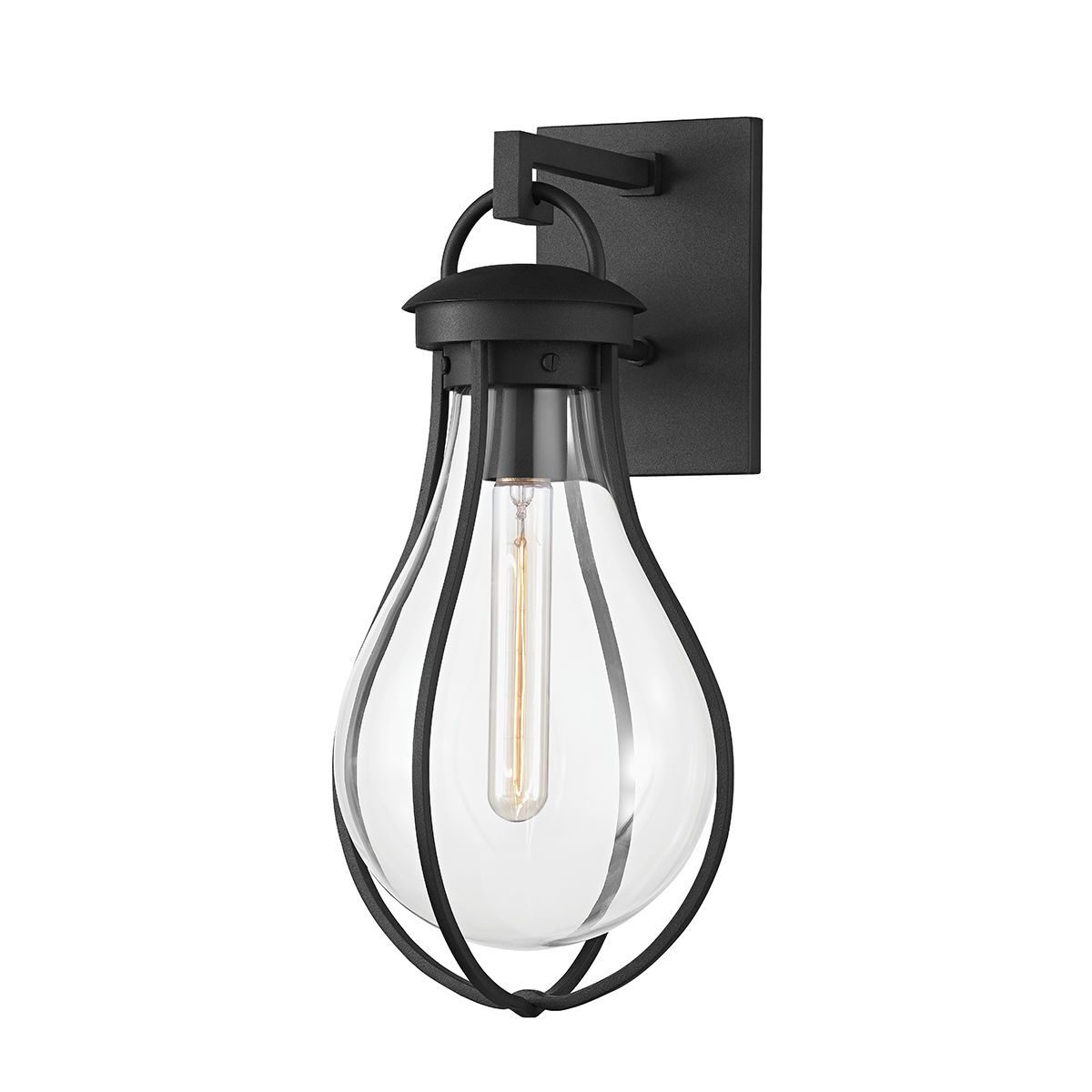 Bowie Wall Sconce with TEXTURED BLACK Finish