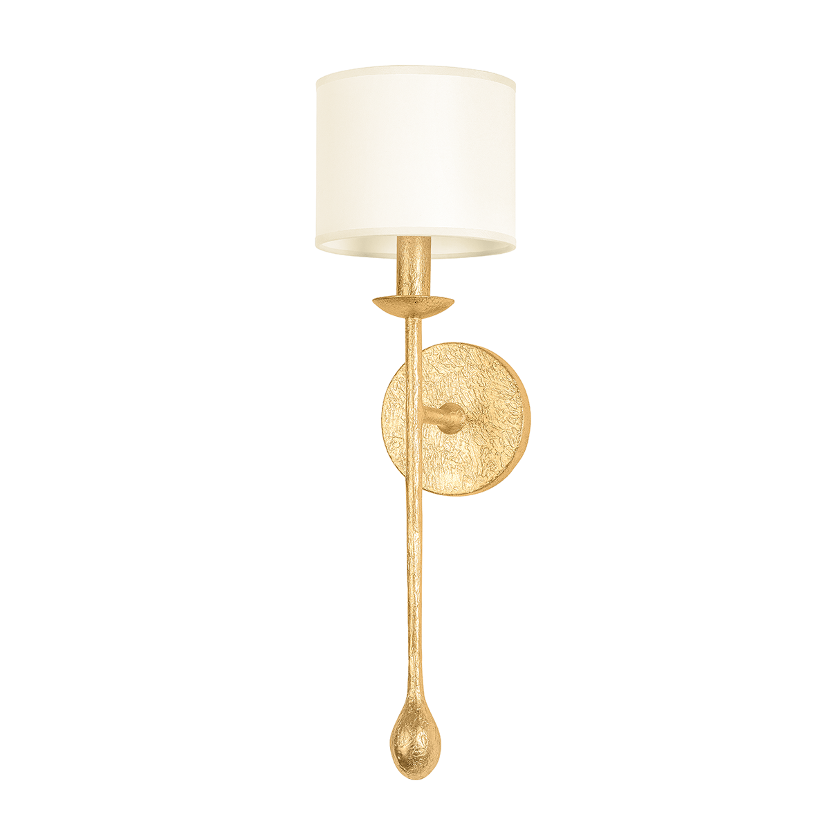 OSMOND Wall Sconce with VINTAGE GOLD LEAF Finish