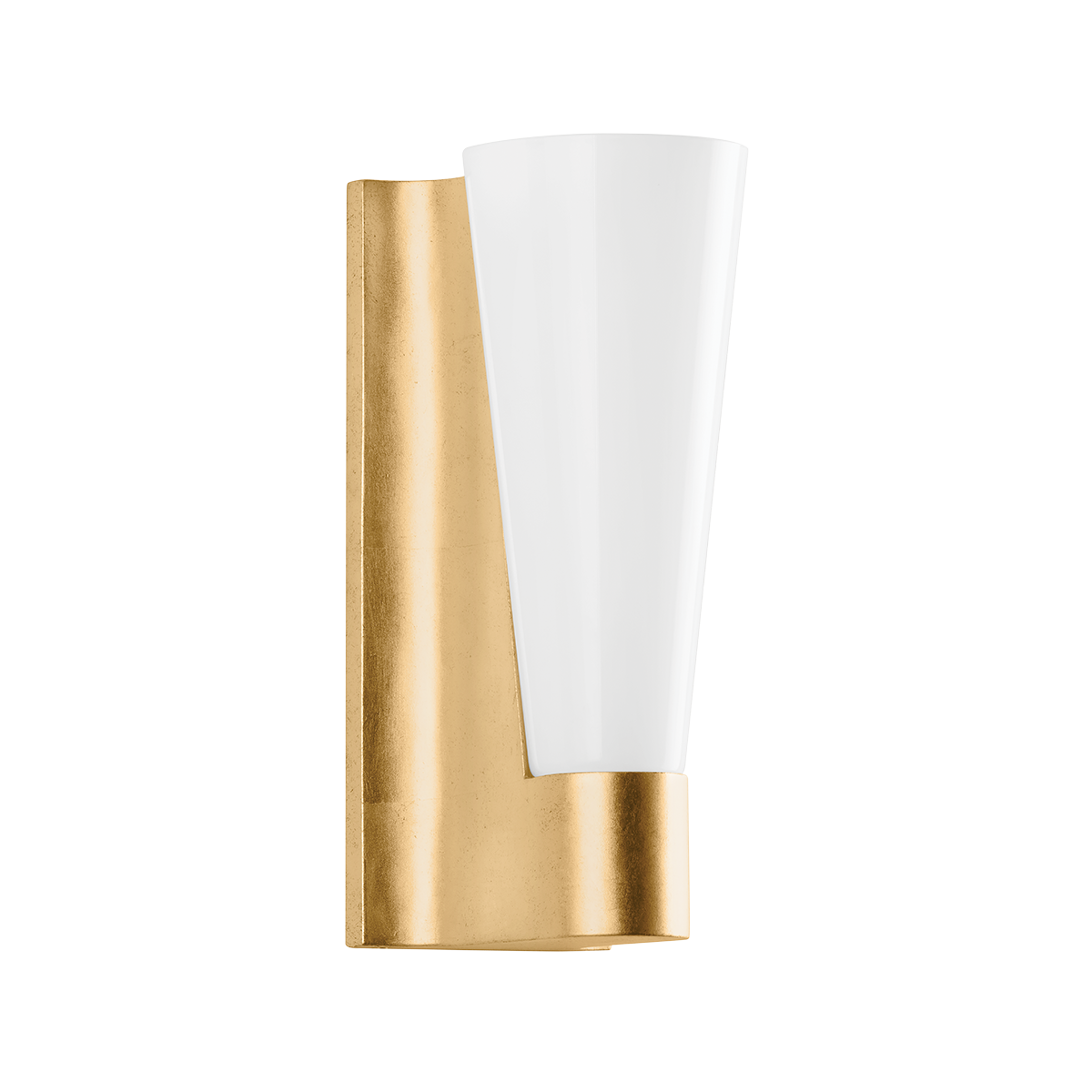 ABNER Wall Sconce with Vintage Gold Leaf Finish