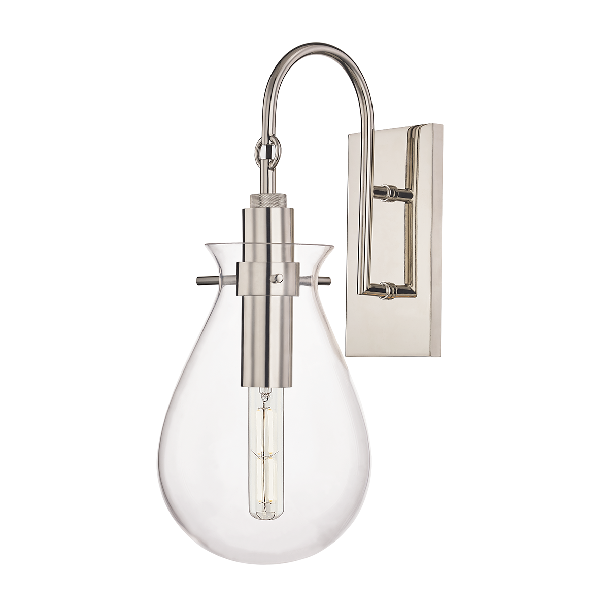 Ivy Wall Sconce with Polished Nickel Finish