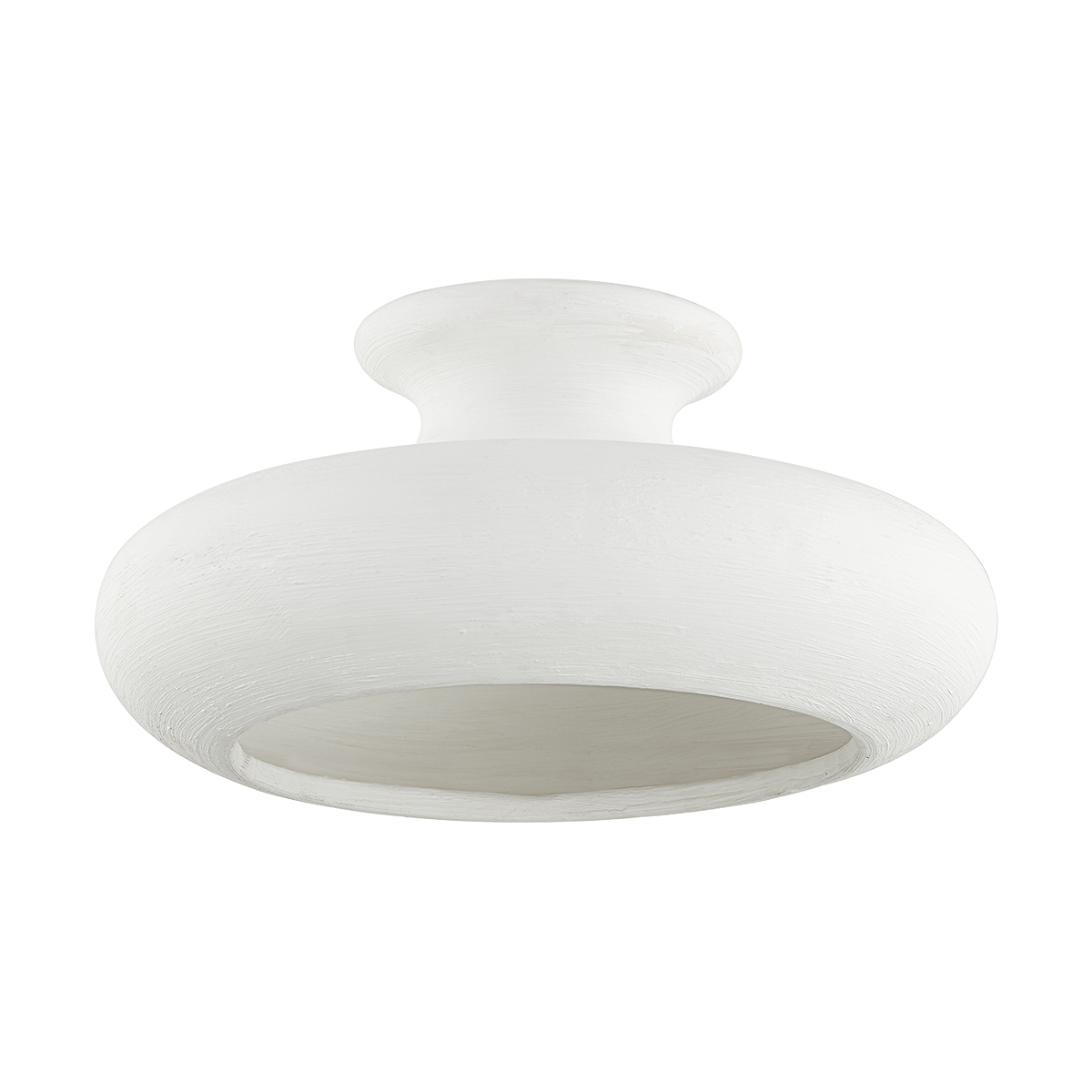 Annie Semi Flush with Aged Brass Finish