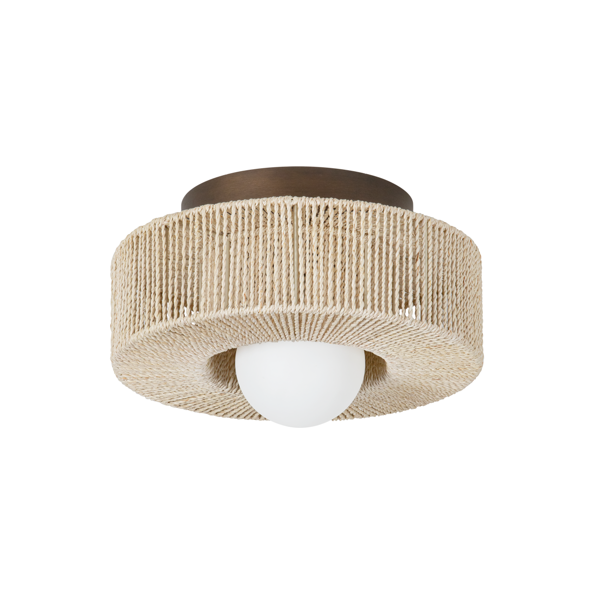 Coleman Flush Mount with Bronze Leaf Finish
