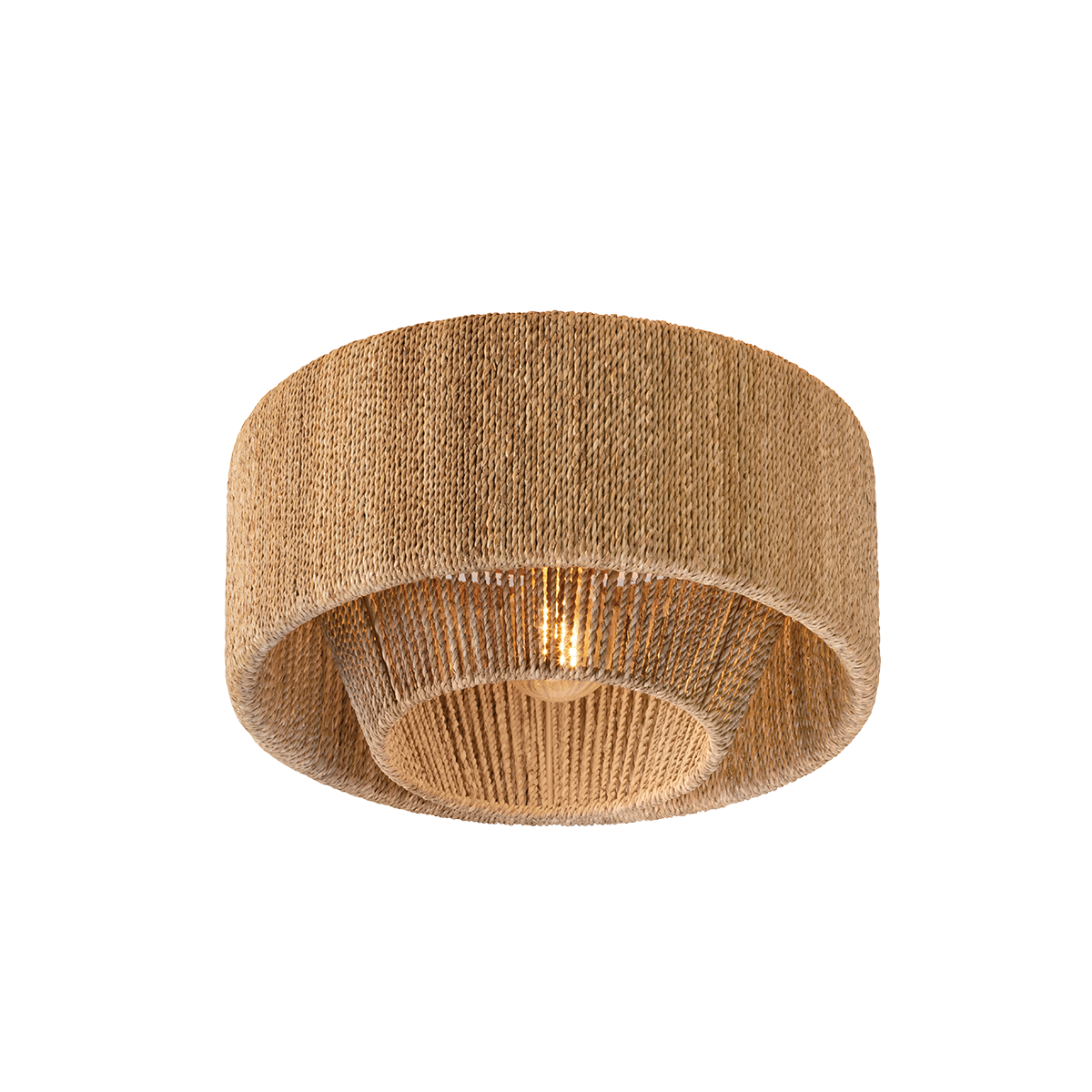 COE Flush Mount with Vintage Gold Leaf Finish