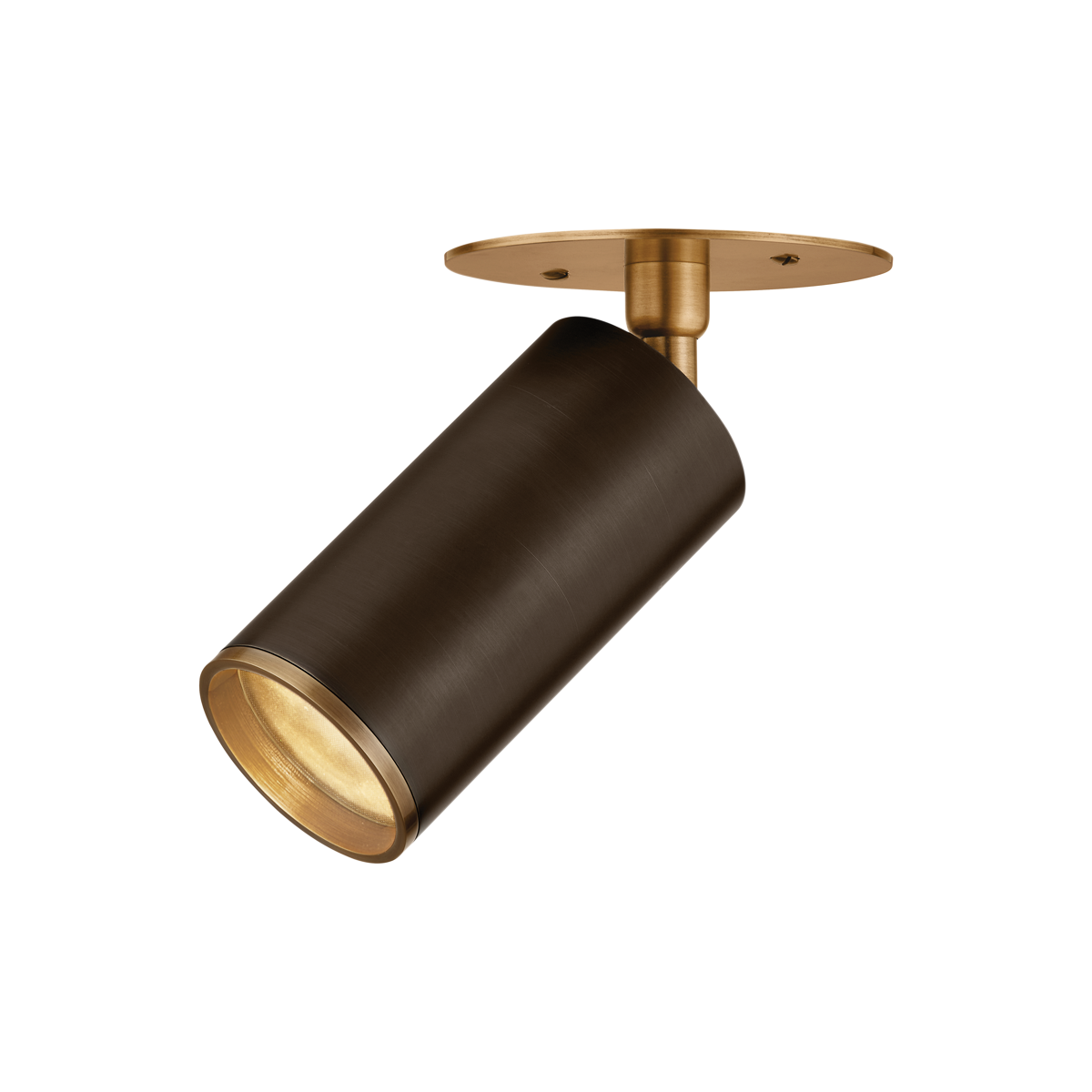 Caleb Flush Mount with Patina Brass/Bronze Finish