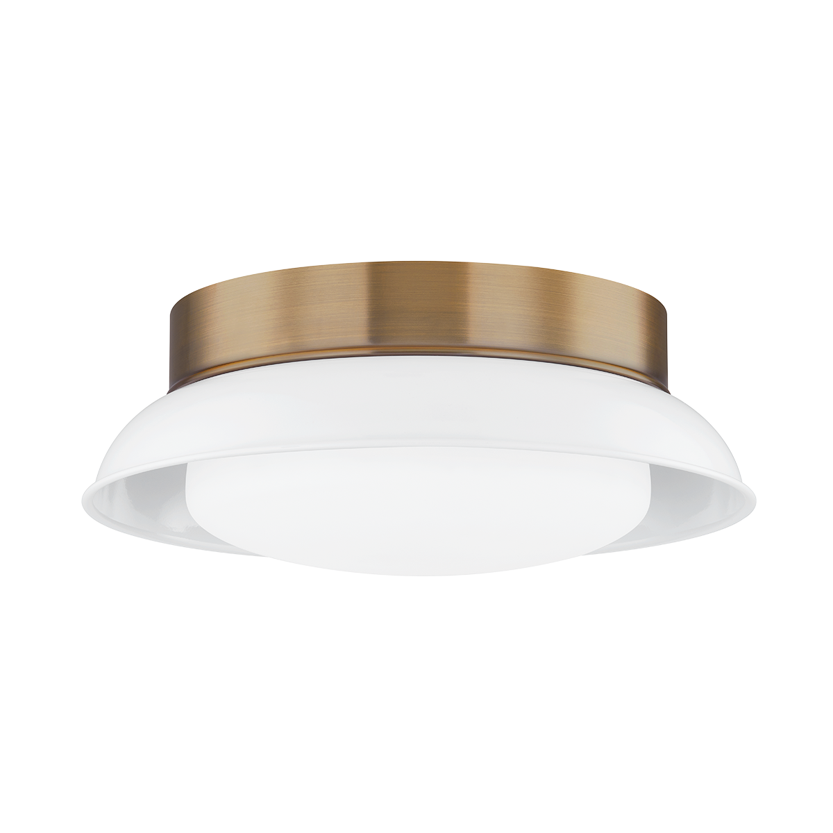 ARNIE Flush Mount with PATINA BRASS Finish