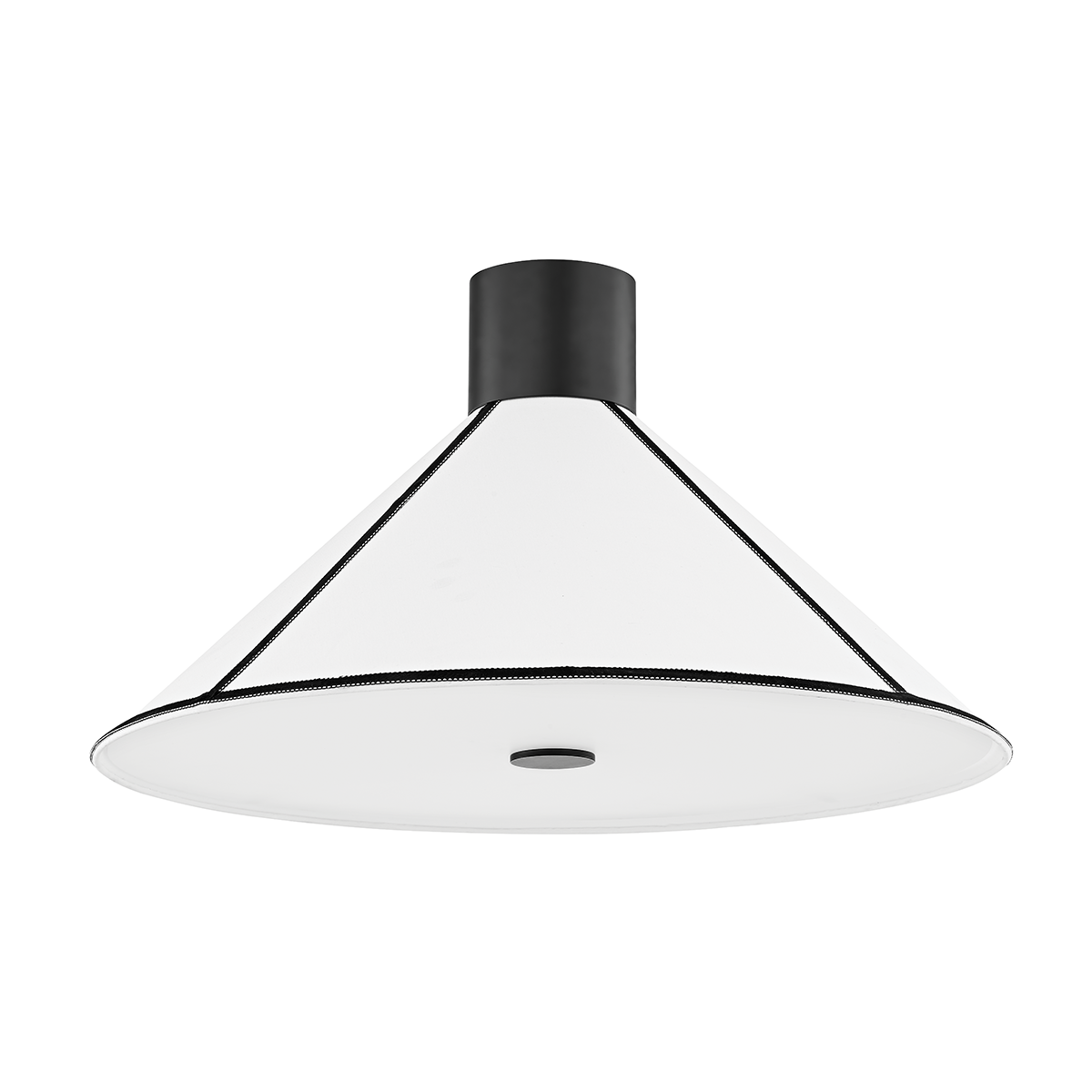 Forrest Semi Flush with SOFT BLACK Finish