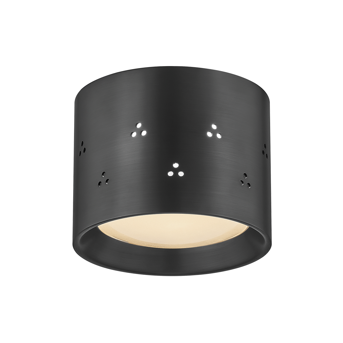 EDISTO Flush Mount with DISTRESSED BRONZE Finish